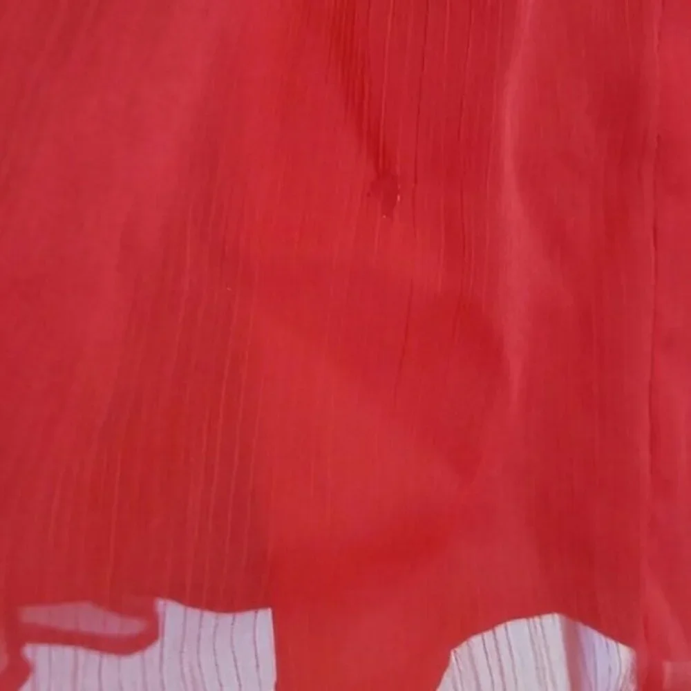 Free People Red Velvet/Chiffon Ballerina Dress - Picture 10 of 12